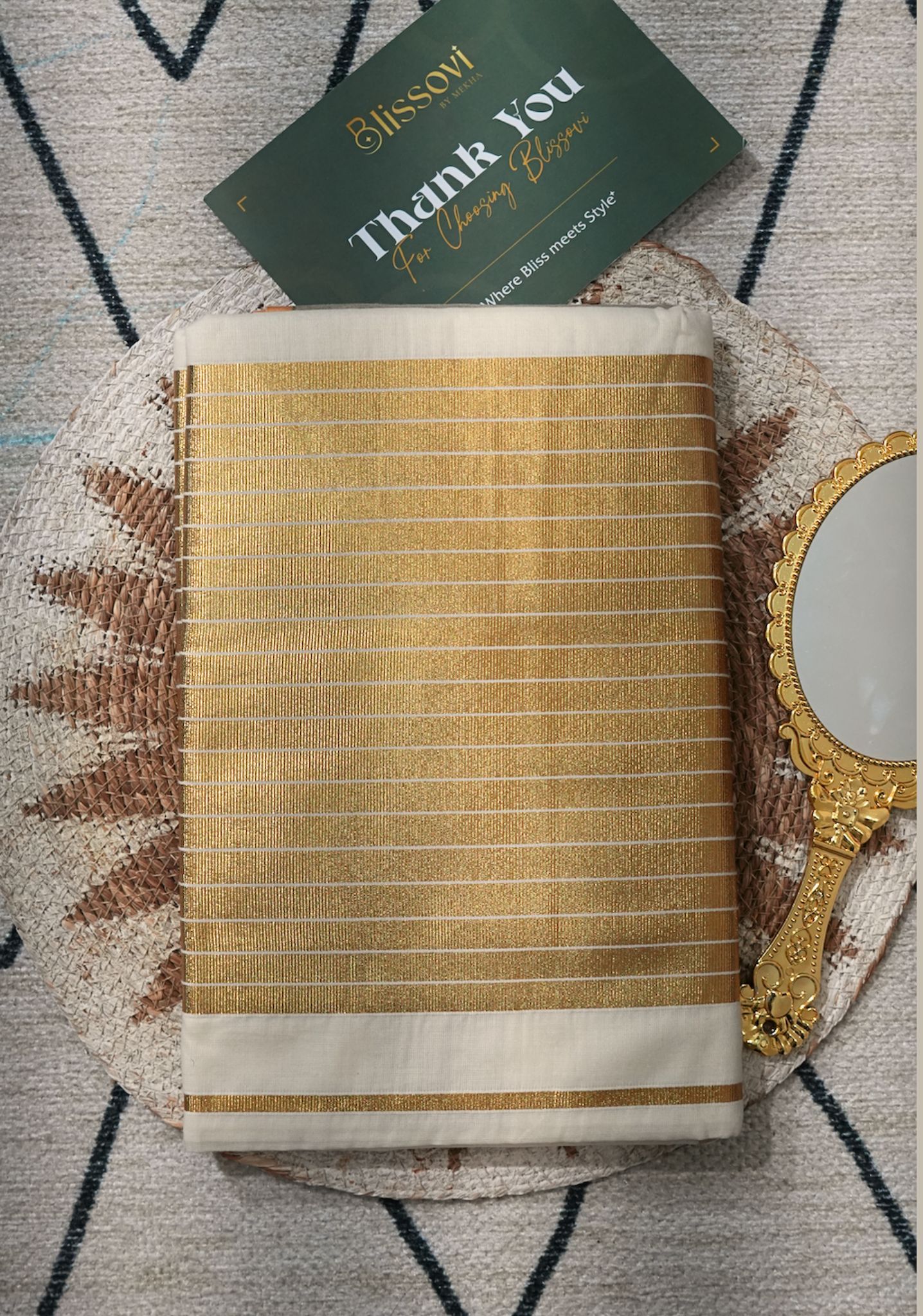 Padmavathi Lotus Royale Tissue Kasavu Saree