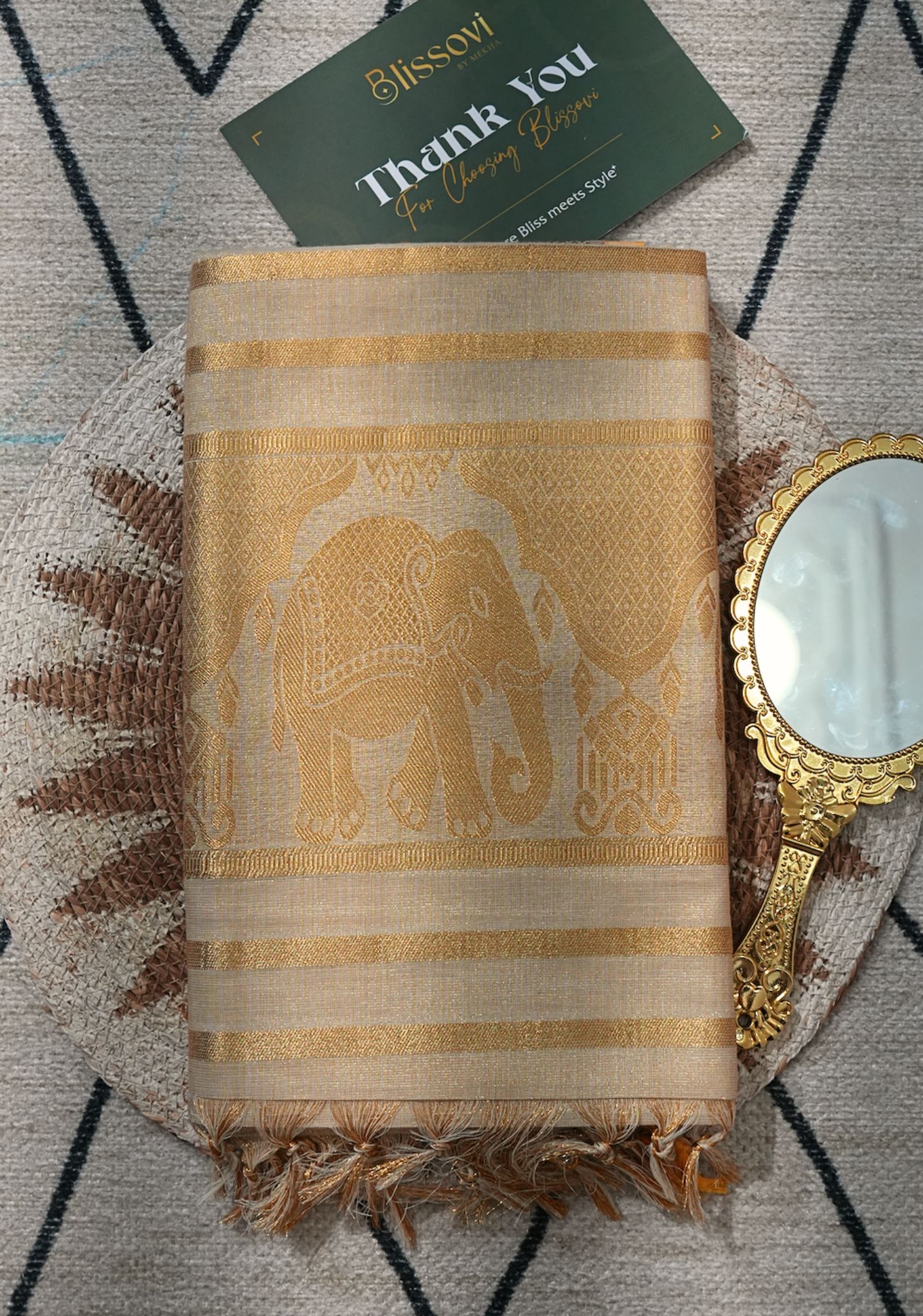 Gajendra Royal Parade Tissue Kasavu Saree