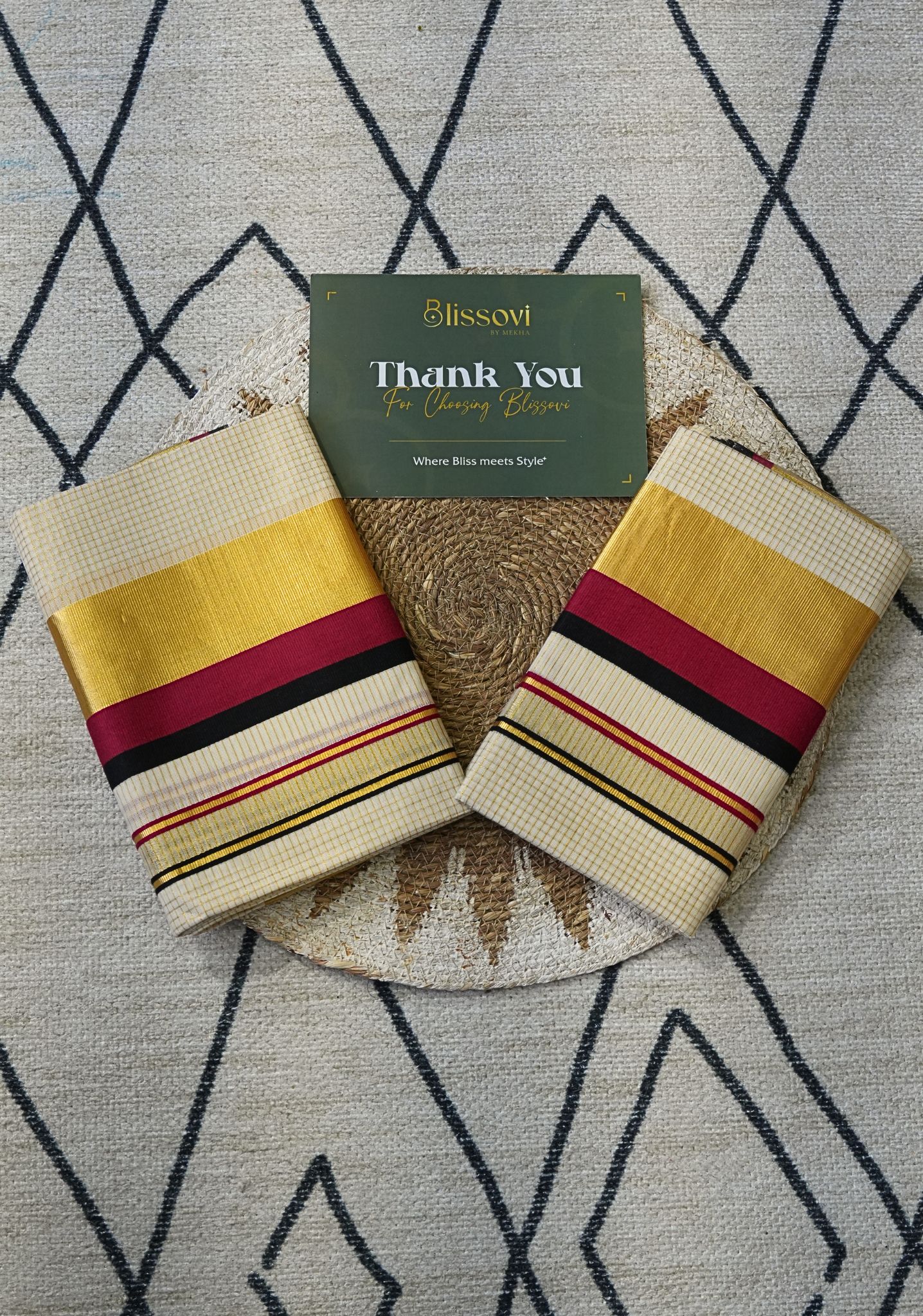 Tanirika Mustard Royale Set Mundu