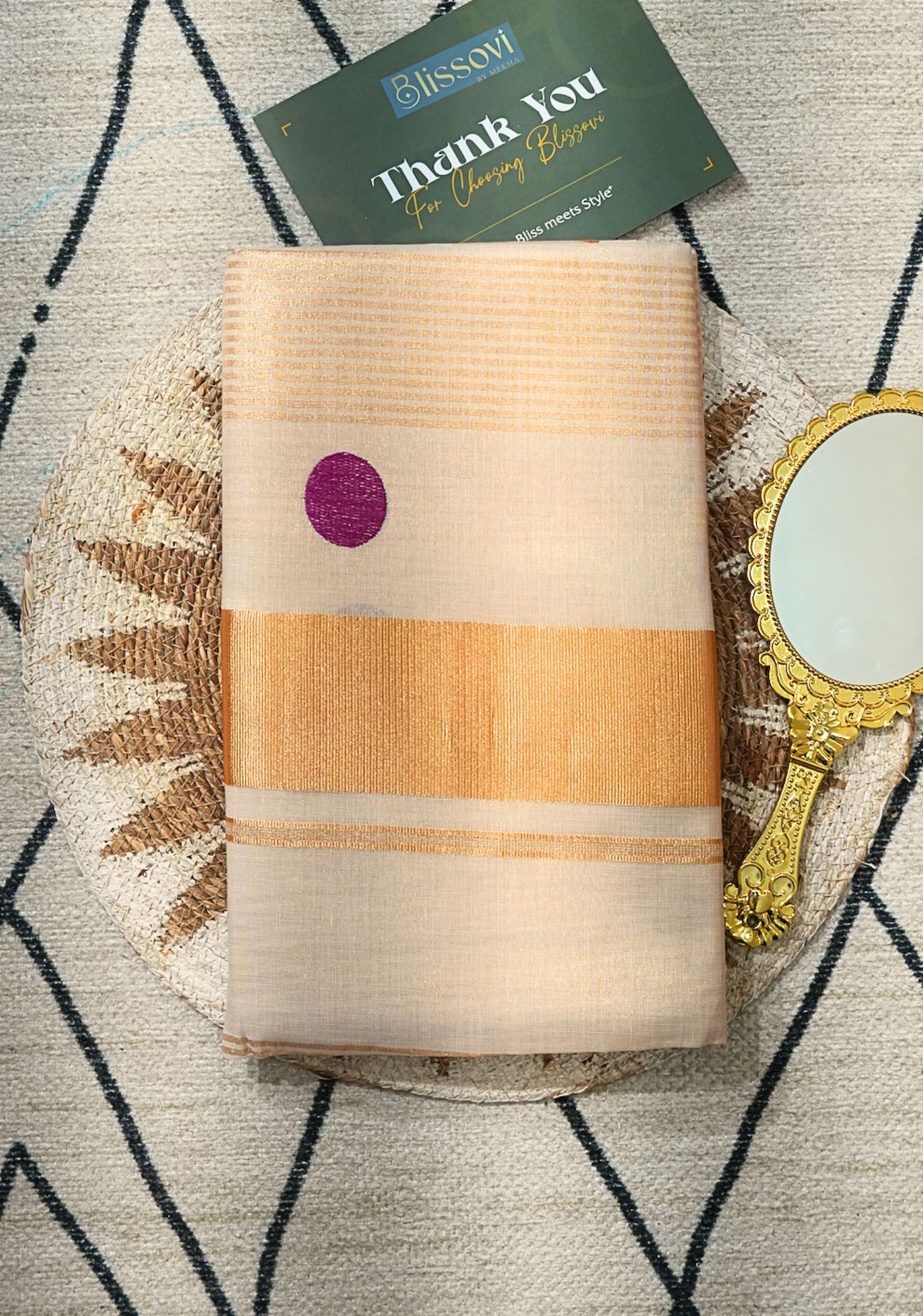 Aarna  Polka Dot Saree