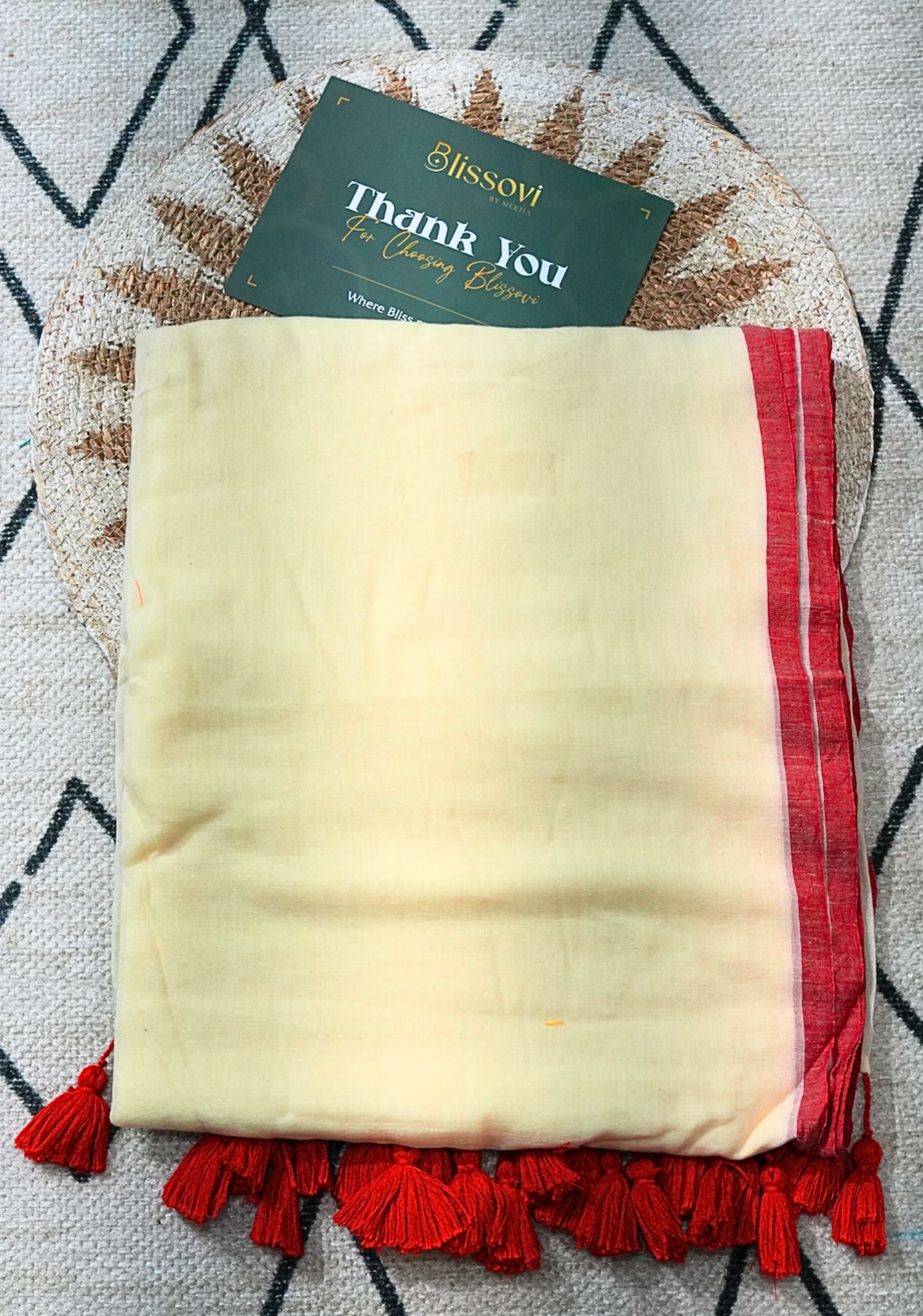 Liora Crimson Grace Mul Cotton Saree